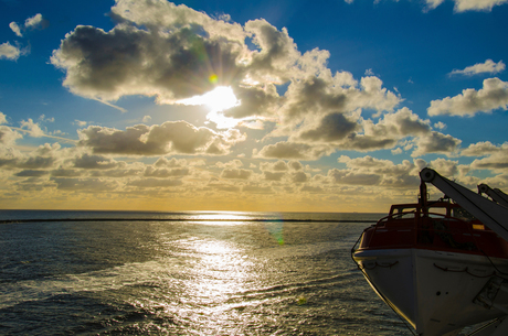 Sunset on the North sea