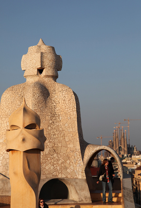 Schoorstenen en Sagrada Familia