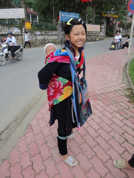 Meisje Hmong stam