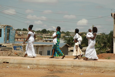 kerkgang in Ghana