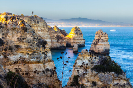 Zonsondergang in Algarve