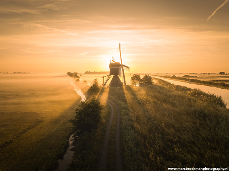 Gouden licht molen