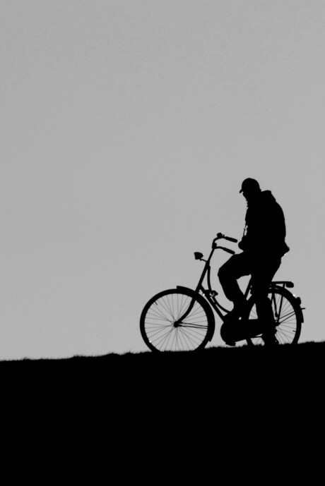 Fietser op de Dijk