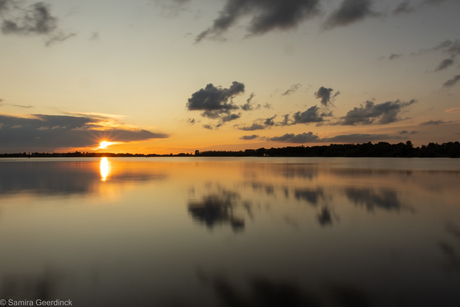Zonsondergang Zoetermeerse plas