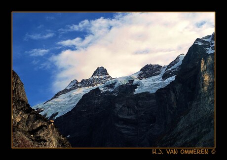 Gletsjer bij Wetterhorn.