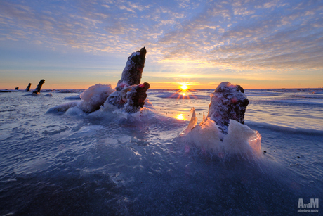 Frozen sea