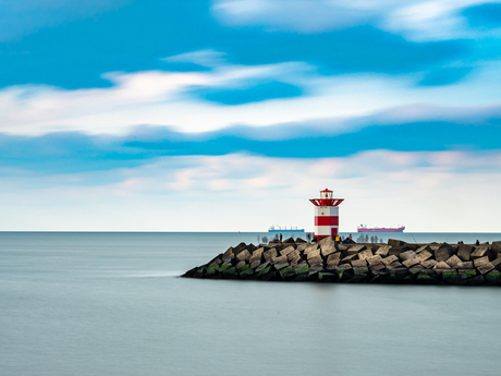 Ghosts around the harbor light