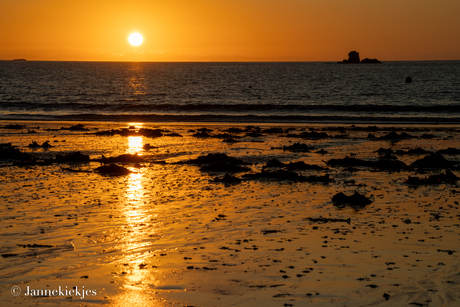 Zonsondergang Bretagne