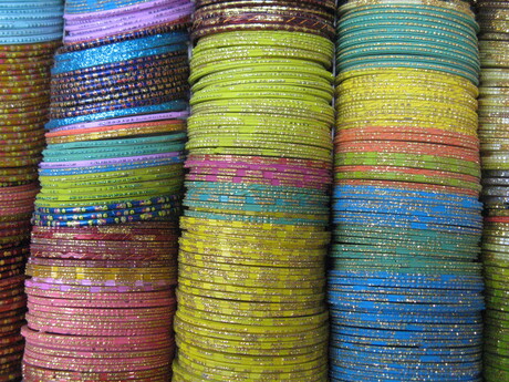 Armbanden in Delhi, India