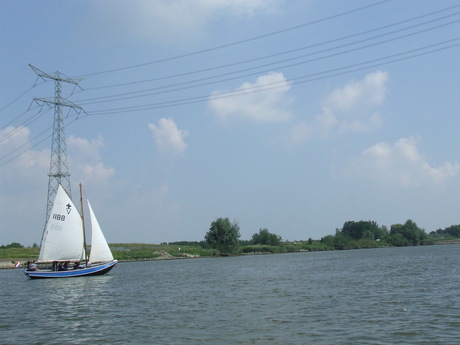 zeilboot op de IJssel