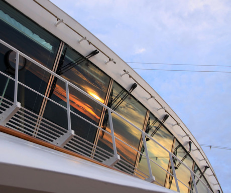 Gespiegelde zonsopgang