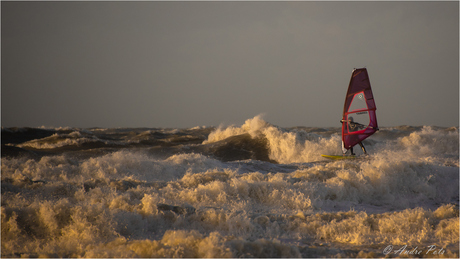 Storm aan zee...