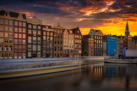 Amsterdam zonsondergang