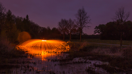 warmtestralen in het koude ven