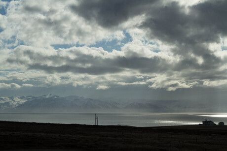 Vergezicht bij Húsavik, Iceland