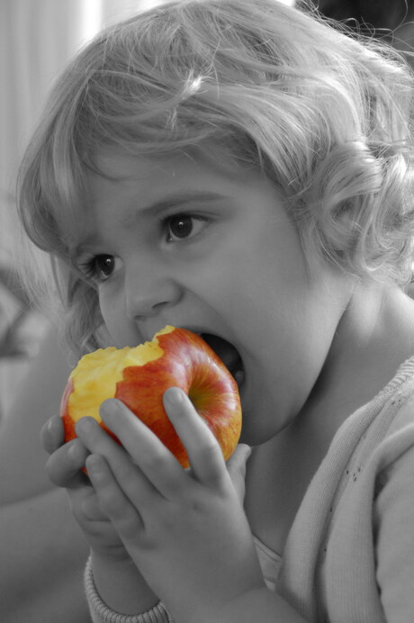 eet gezond, eet een appel
