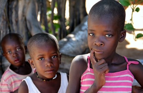 kinderen binnen de Herero gemenschap