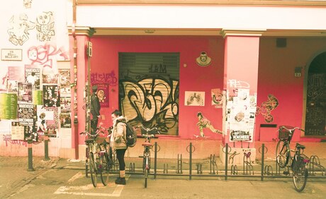 Fiets in Bologna Italie