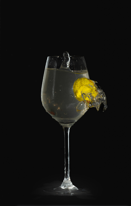 Splash fotografie. Niet zoals de bedoeling maar wel uniek.