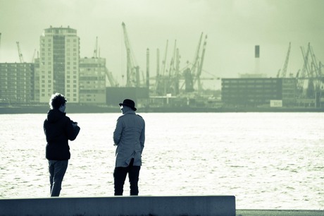 Zicht op de haven