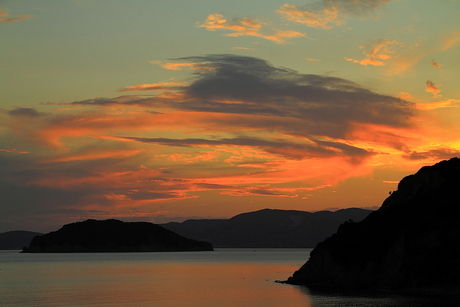 zonsondergang Zakynthos, Griekenland