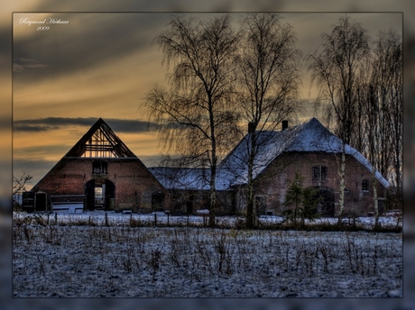 Winter landschap Hdr