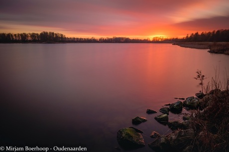 Long exposure sunset