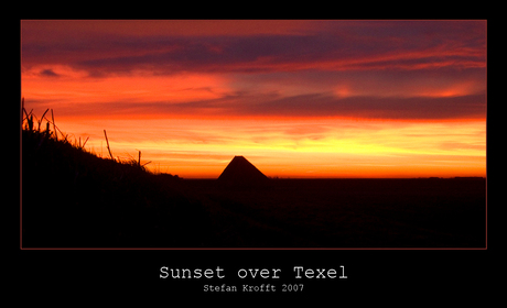 Sunset over Texel