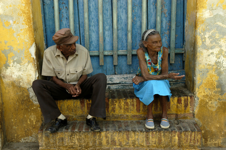 Straatbeeld Trinidad, Cuba