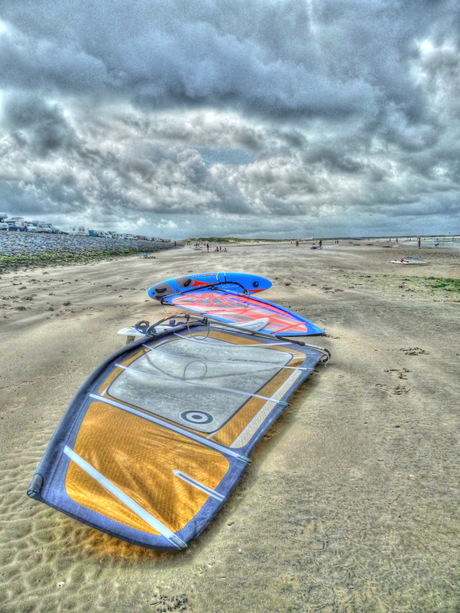 Stormy beach.