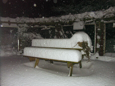 Picknick in de sneeuw