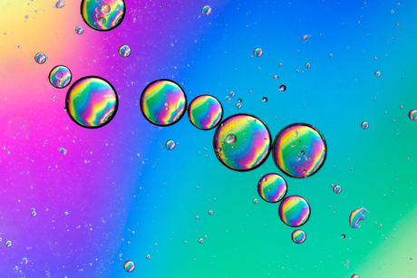 Rainbow bubbles