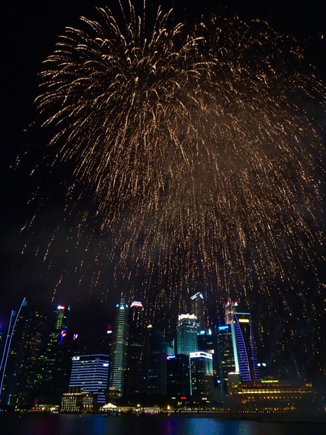 Vuurwerk onafhankelijkheidsdag Singapore