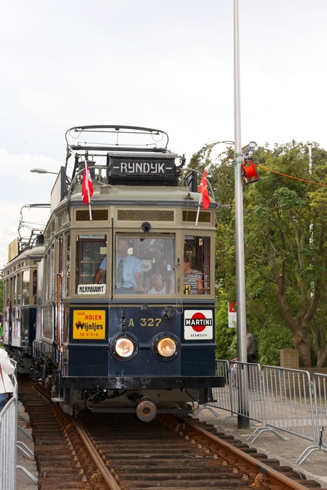 Na 50 jaar Blauwe tram terug in Katwijk