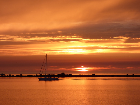 zonsondergang markermeer