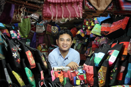 Cambodian salesman