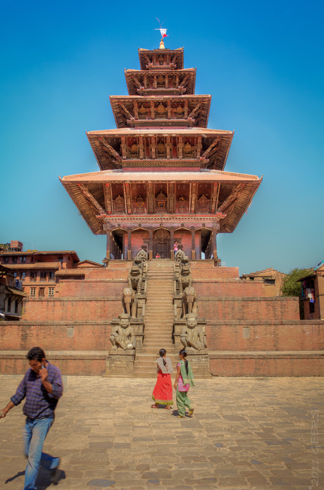 NyatapolaTempel, Bhaktapur, Nepal (HDR)