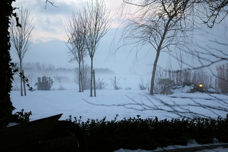 Mist en sneeuw