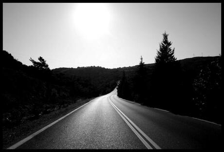 Empty Road in Rhodos