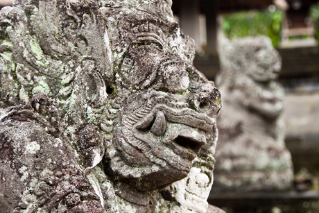 Close up Tempel Protektor Bali, Indonesie