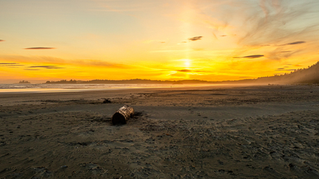 Zonsondergang bij de Pacific Rim