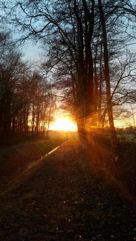 zonsondergang de Holten