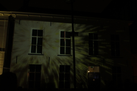 projectie op huis