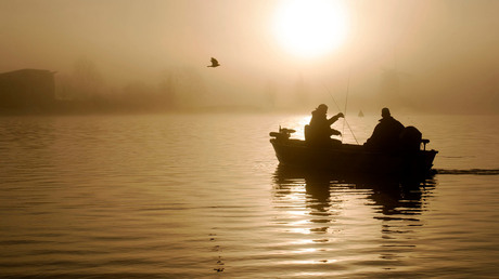 Fishing on the Zaan.