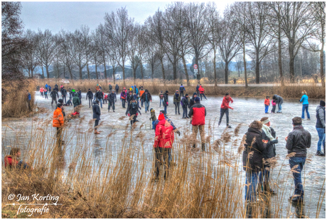 schaatsen op het kanaal