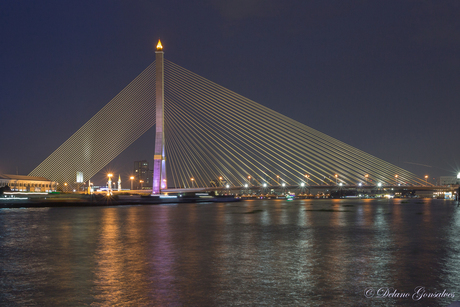 Rama Vlll bridge of Bangkok, Thailand