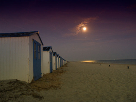 Ondergaande MAAN texel 2