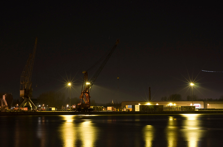 IJmuiden bij nacht