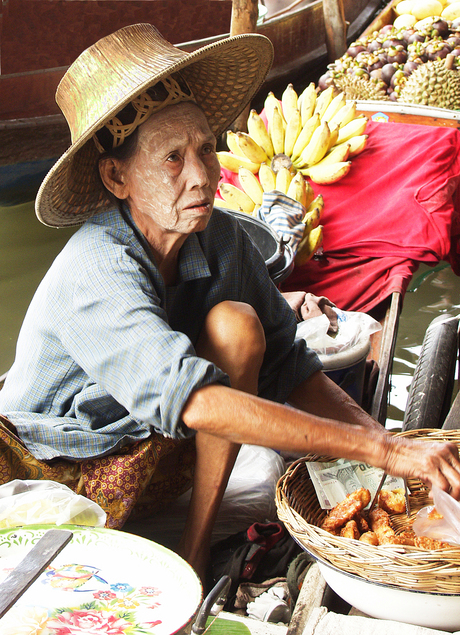 Drijvende markt Bangkok