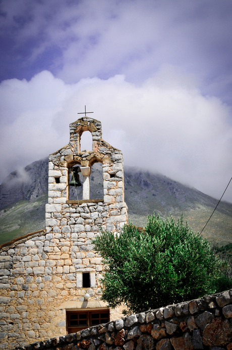 Kerkje in Limeni, Griekenland